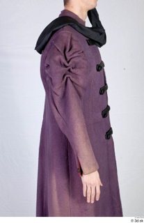  Photos Medieval Aristocrat in suit 3 Medieval clothing medieval aristocrat purple coat upper body 0008.jpg
